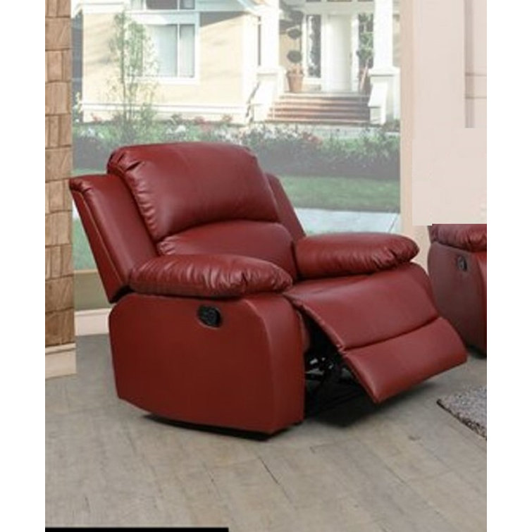 Irving roll arm discount leather recliner review